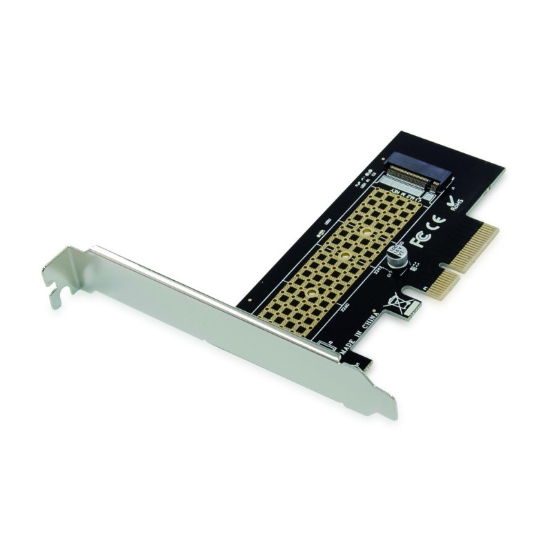 EMRICK M.2-NVMe-SSD-PCIe-Adapter - PCIe - M.2 - PCIe 3.0 - Schwarz - Edelstah...